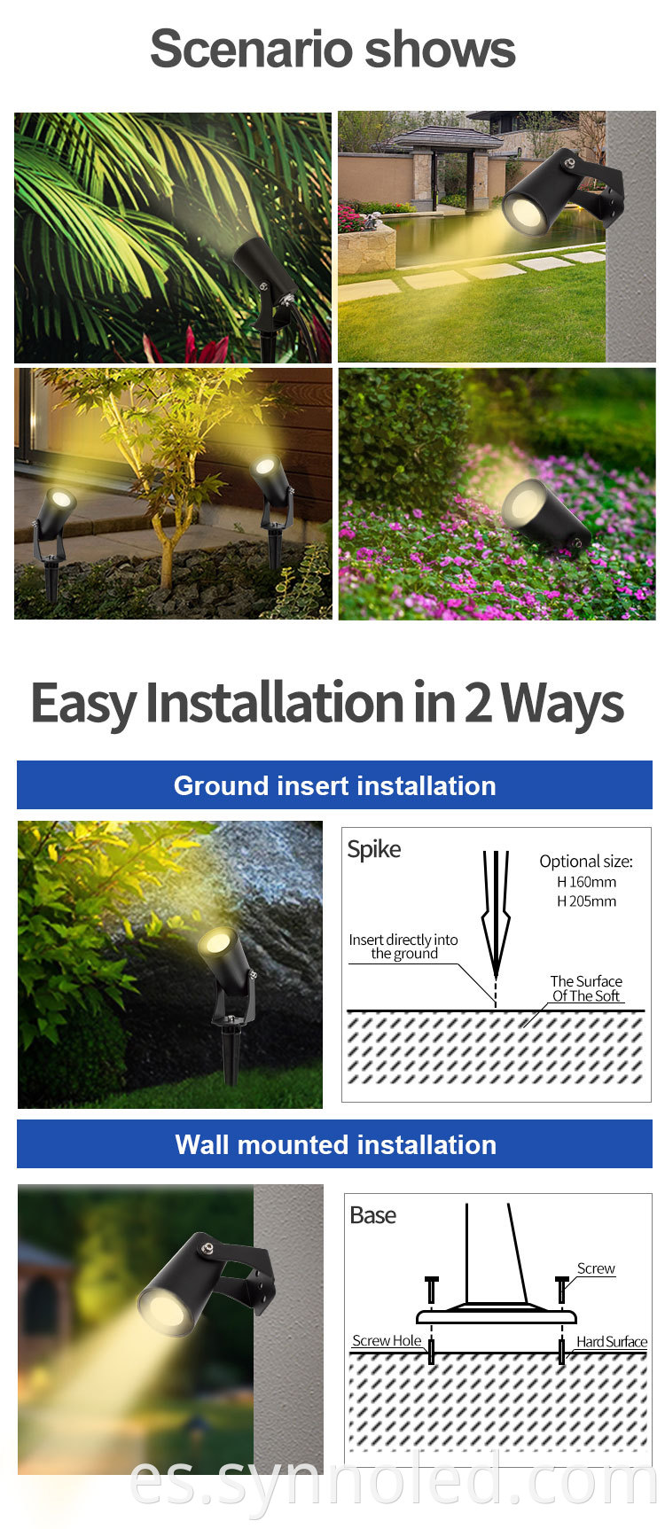 Led Garden Spike Light